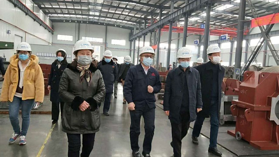 江津區委書記程志毅一行視察智展公司 疫情防控和復工復產情況 江津區委書記程志毅一行視察智展公司 疫情防控和復工復產情況